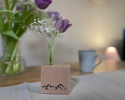 Watzmann Gipfelgruß Aufsteller mit Vase